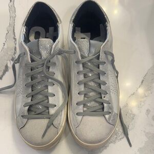 P448 Silver Glitter Women's Sneakers